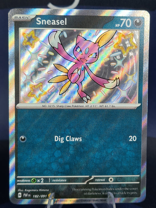 Sneasel 182/091 Paldean Fates Shiny Rare