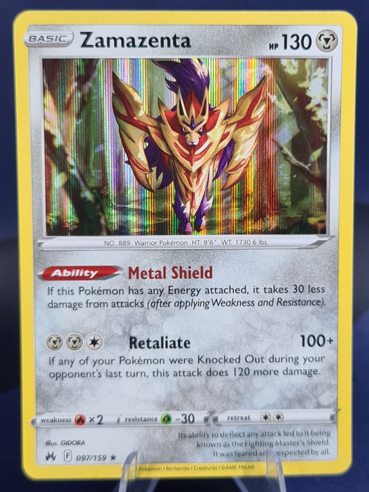 Zamazenta 097/159 Crown Zenith Holo