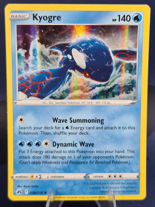 Kyogre 036/159 Crown Zenith Holo