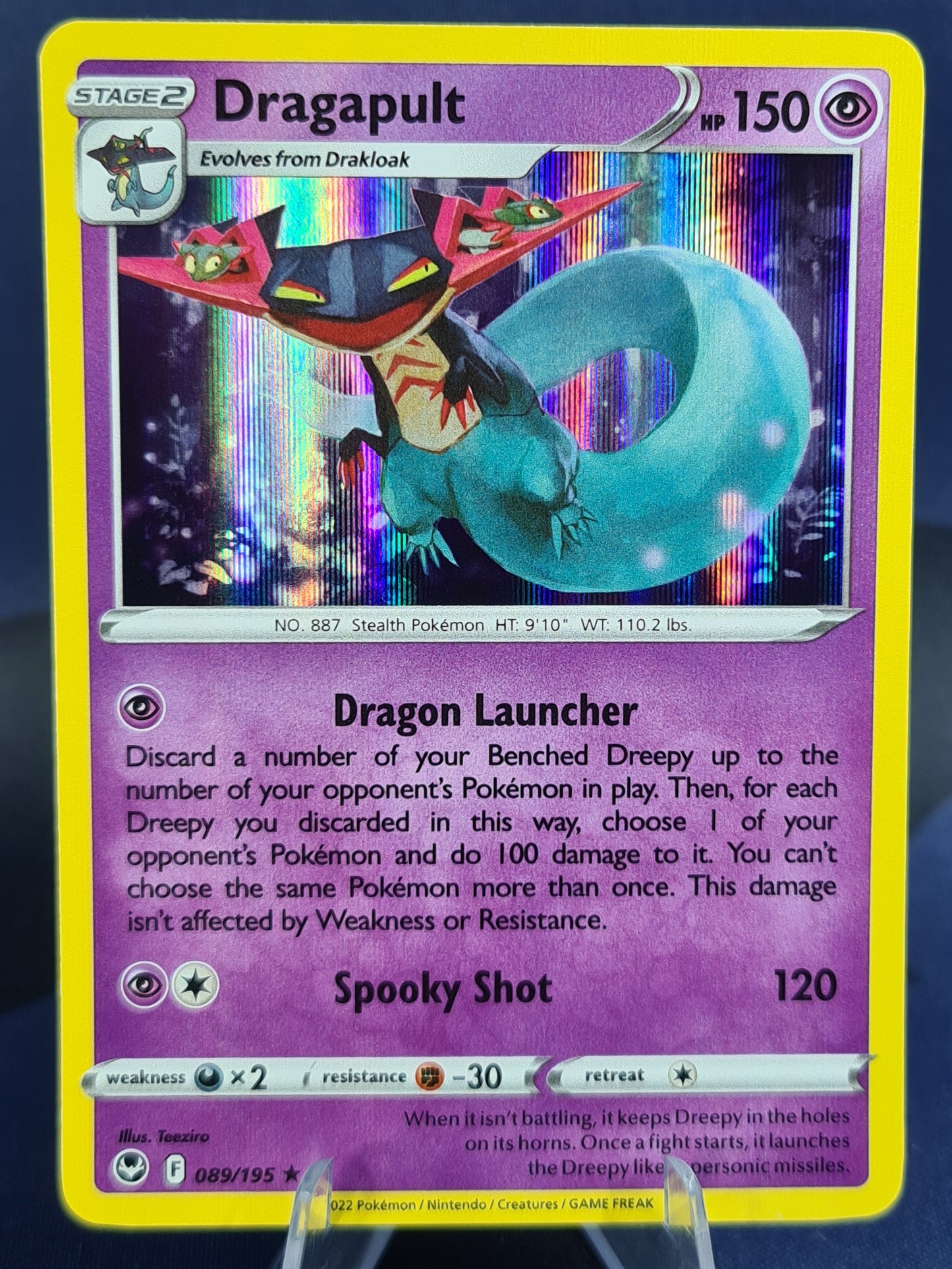 Dragapult 089/195 Silver Tempest Holo