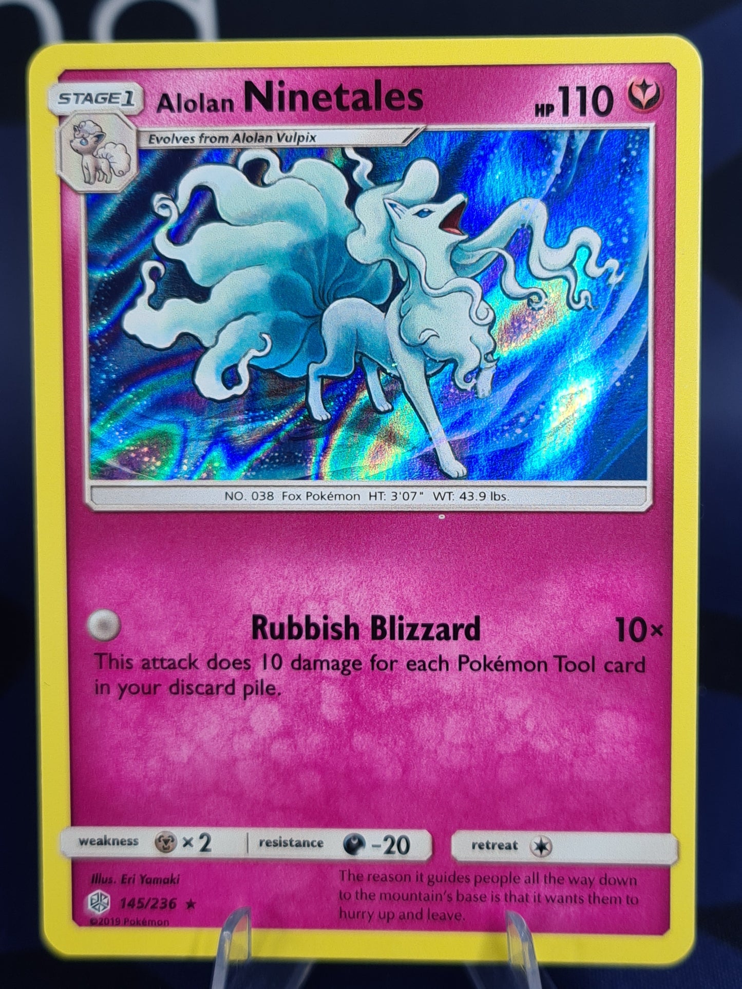 Alolan Ninetales 145/236 Cosmic Eclipse Holo