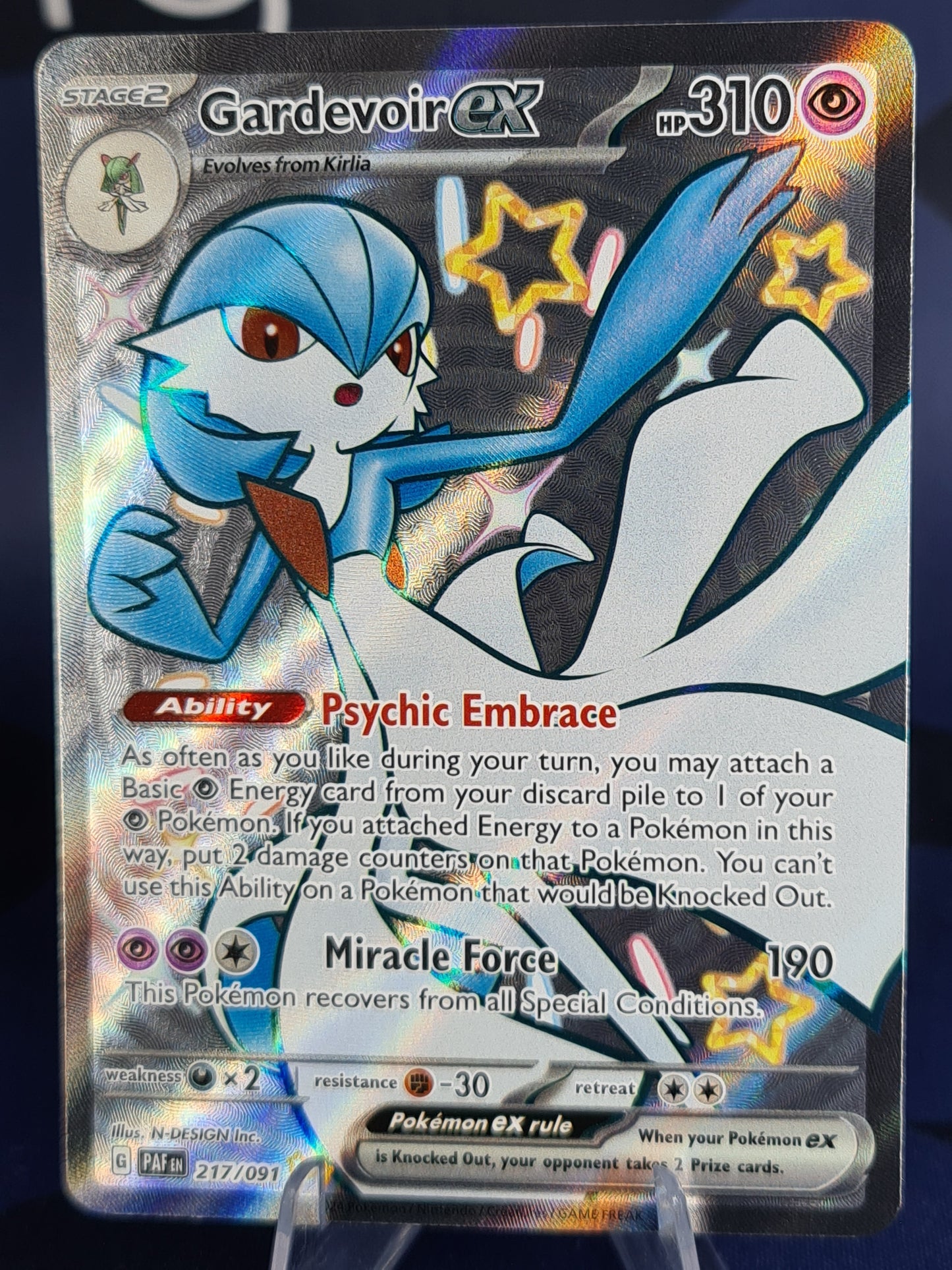 Gardevoir ex 217/091 Paldean Fates Shiny Ultra Rare