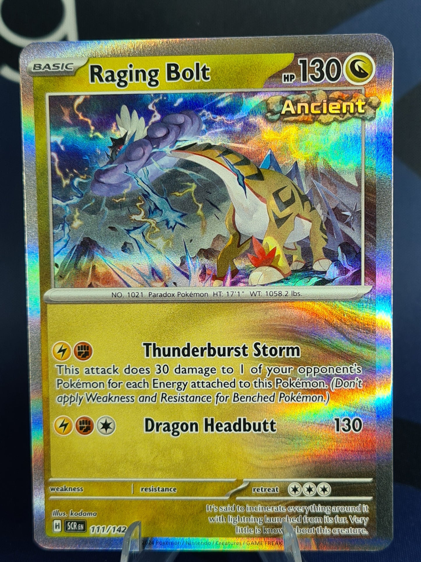 Raging Bolt 111/142 Stellar Crown Holo