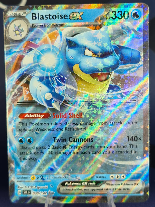 Blastoise ex 030/142 Stellar Crown Double Rare