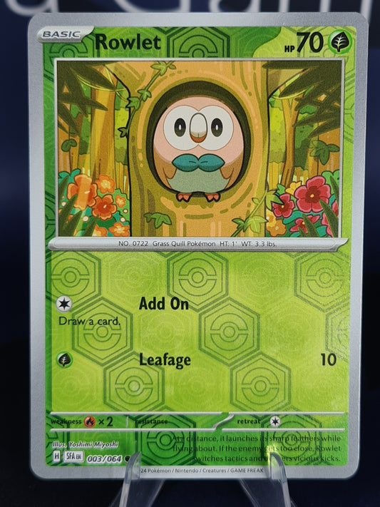 Rowlet 003/064 Shrouded Fable RH