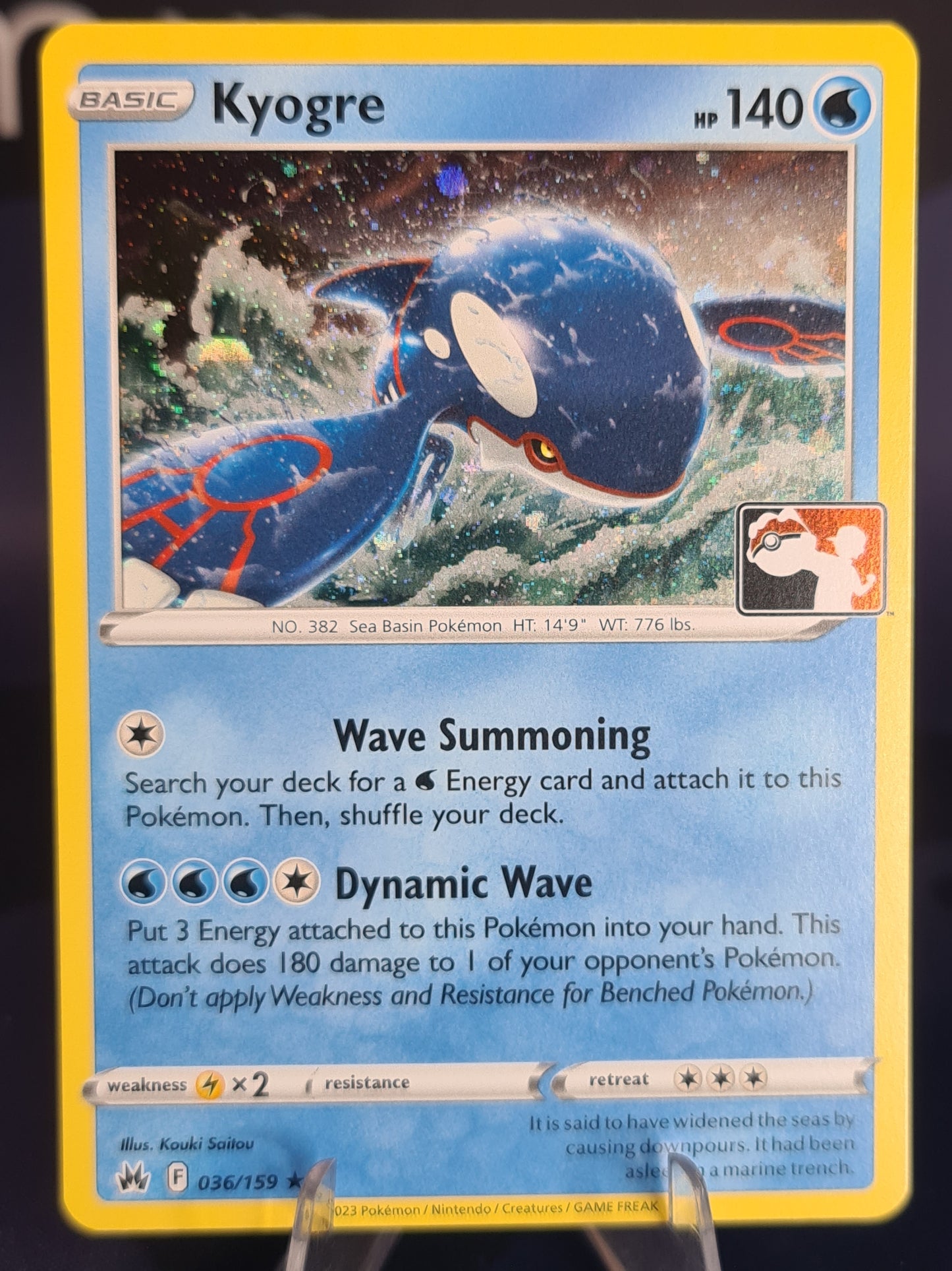 Kyogre Play Stamp Series 4 Holo
