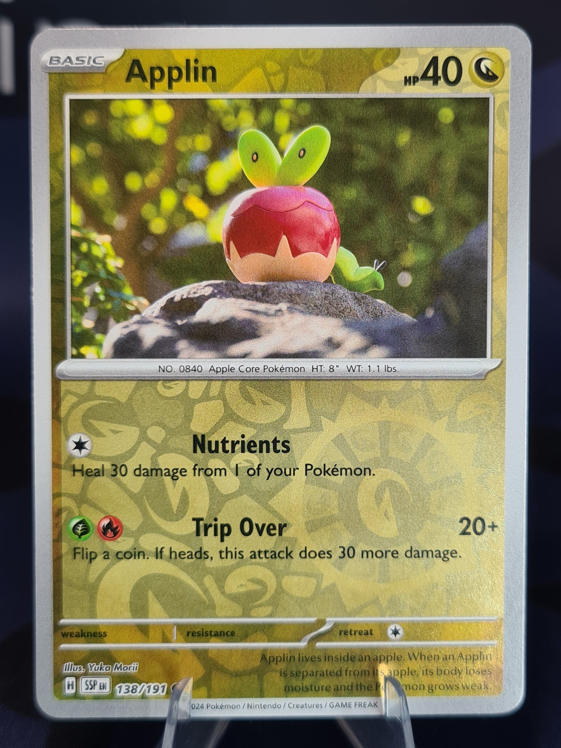 applin pokemon card value Applin 138/191 Surging Sparks Reverse Holo – Red Panda Gaming