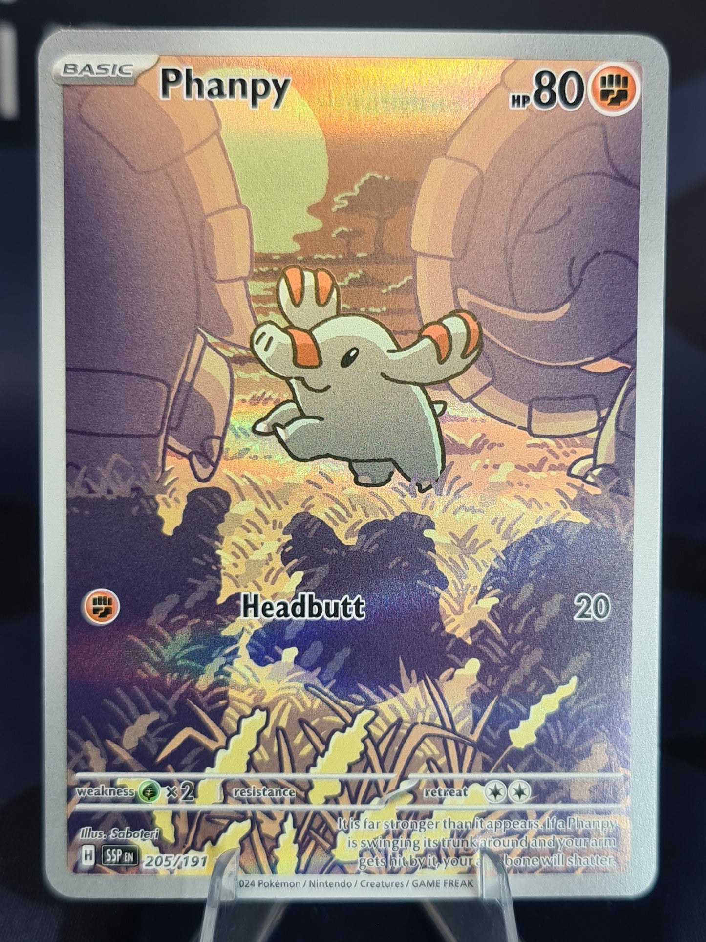 Phanpy 205/191 Surging Sparks Illustration Rare