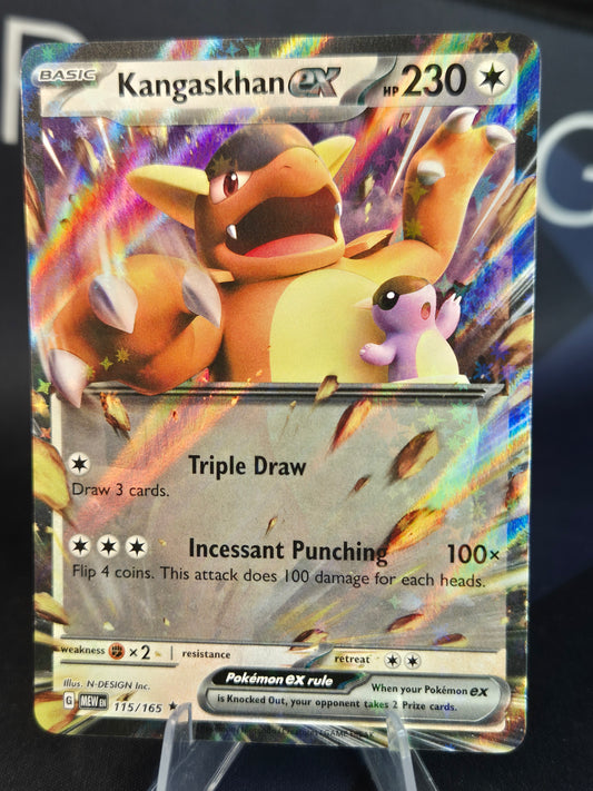 Kangaskhan ex 115/165 151 Double Rare