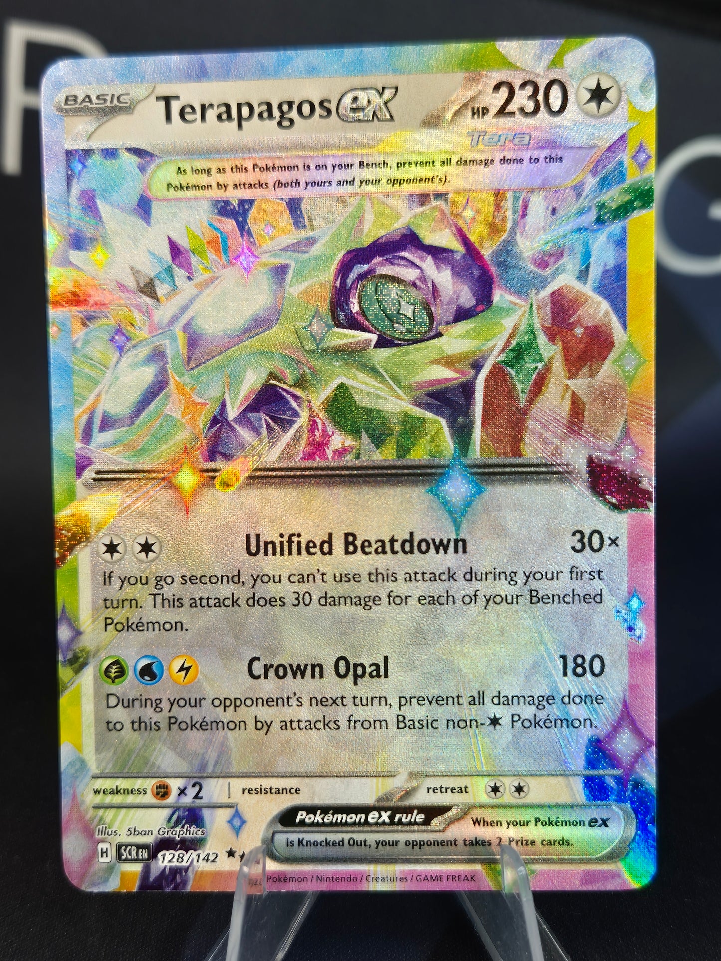 Terapagos ex 128/142 Stellar Crown Double Rare