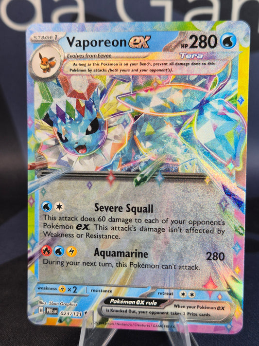 Vaporeon ex 023/131 Prismatic Evolutions Double Rare