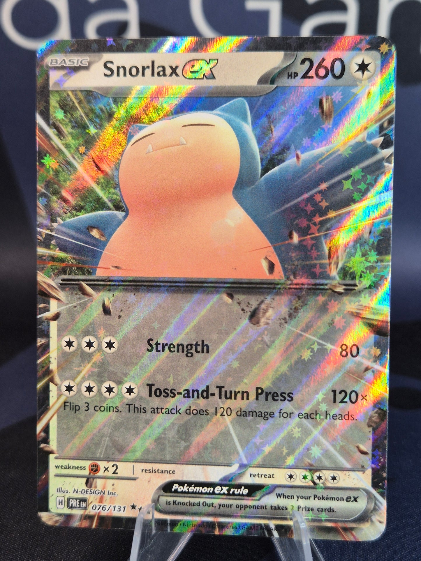 Snorlax ex 076/131 Prismatic Evolutions Double Rare