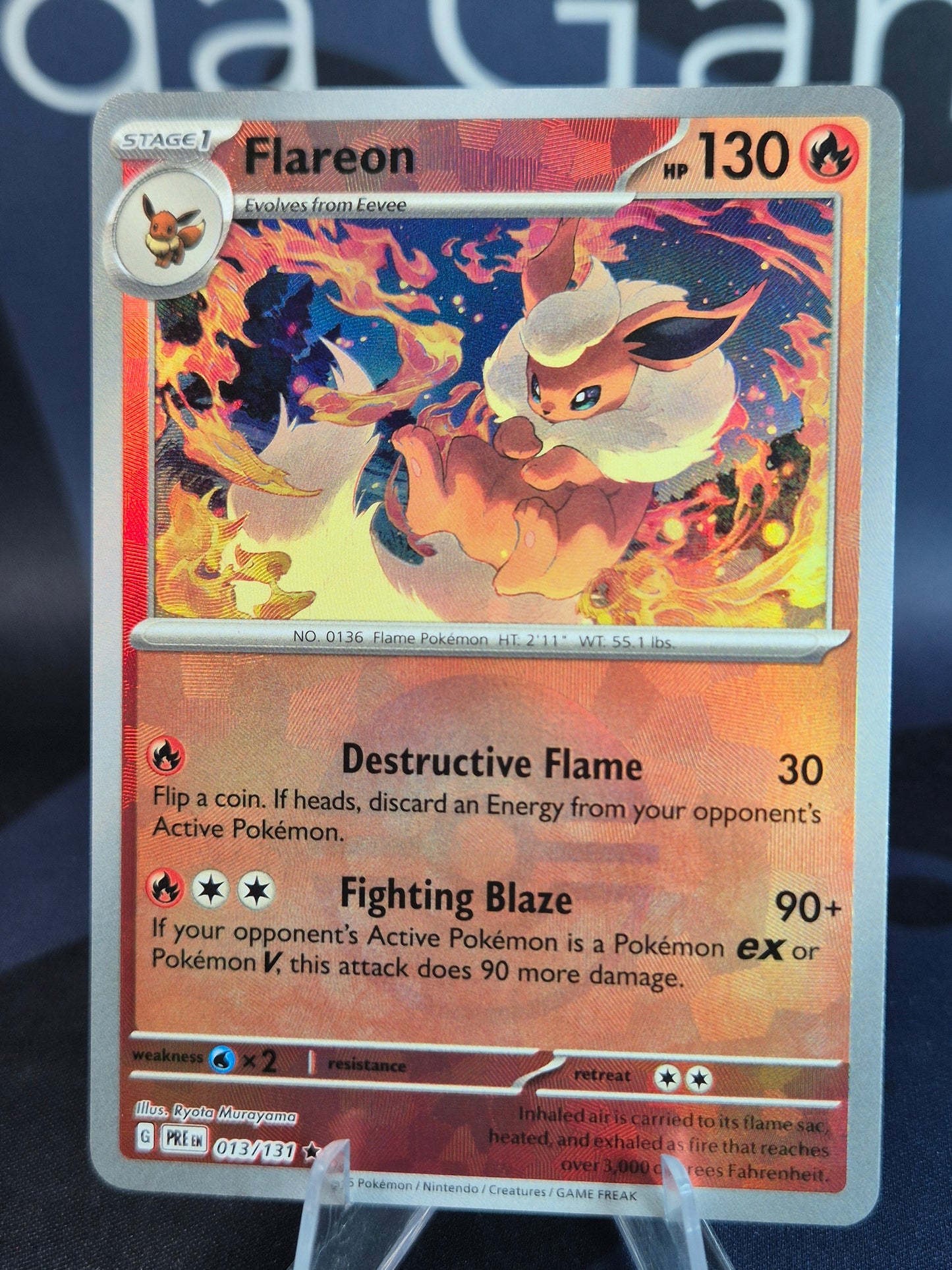 Flareon 013/131 Prismatic Evolutions Pokeball Reverse Holo