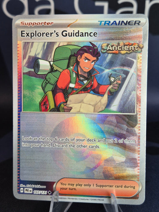 Explorer's Guidance 107/131 Prismatic Evolutions Pokeball Reverse Holo