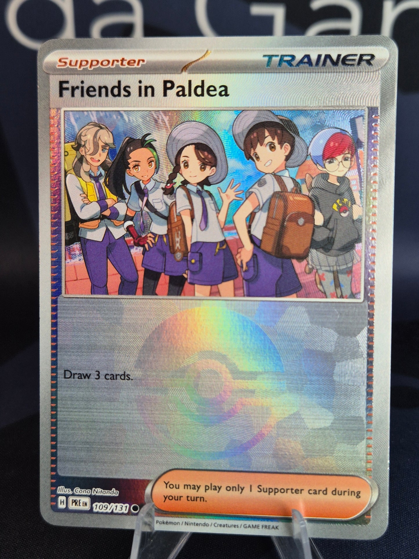 Friends in Paldea 109/131 Prismatic Evolutions Pokeball Reverse Holo