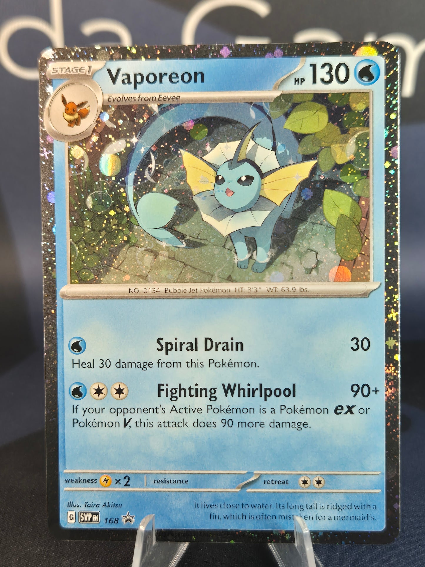 Vaporeon SVP168 Black Star Promo