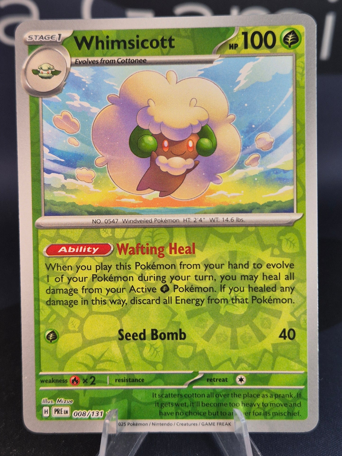 Whimsicott 008/131 Prismatic Evolutions RH