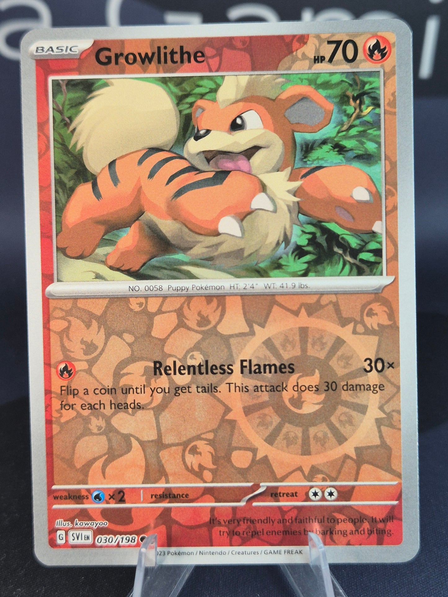 Growlithe 030/198 Scarlet Violet RH