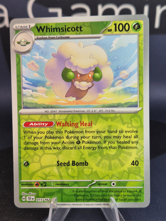 Whimsicott 015/162 Temporal Forces Reverse Holo