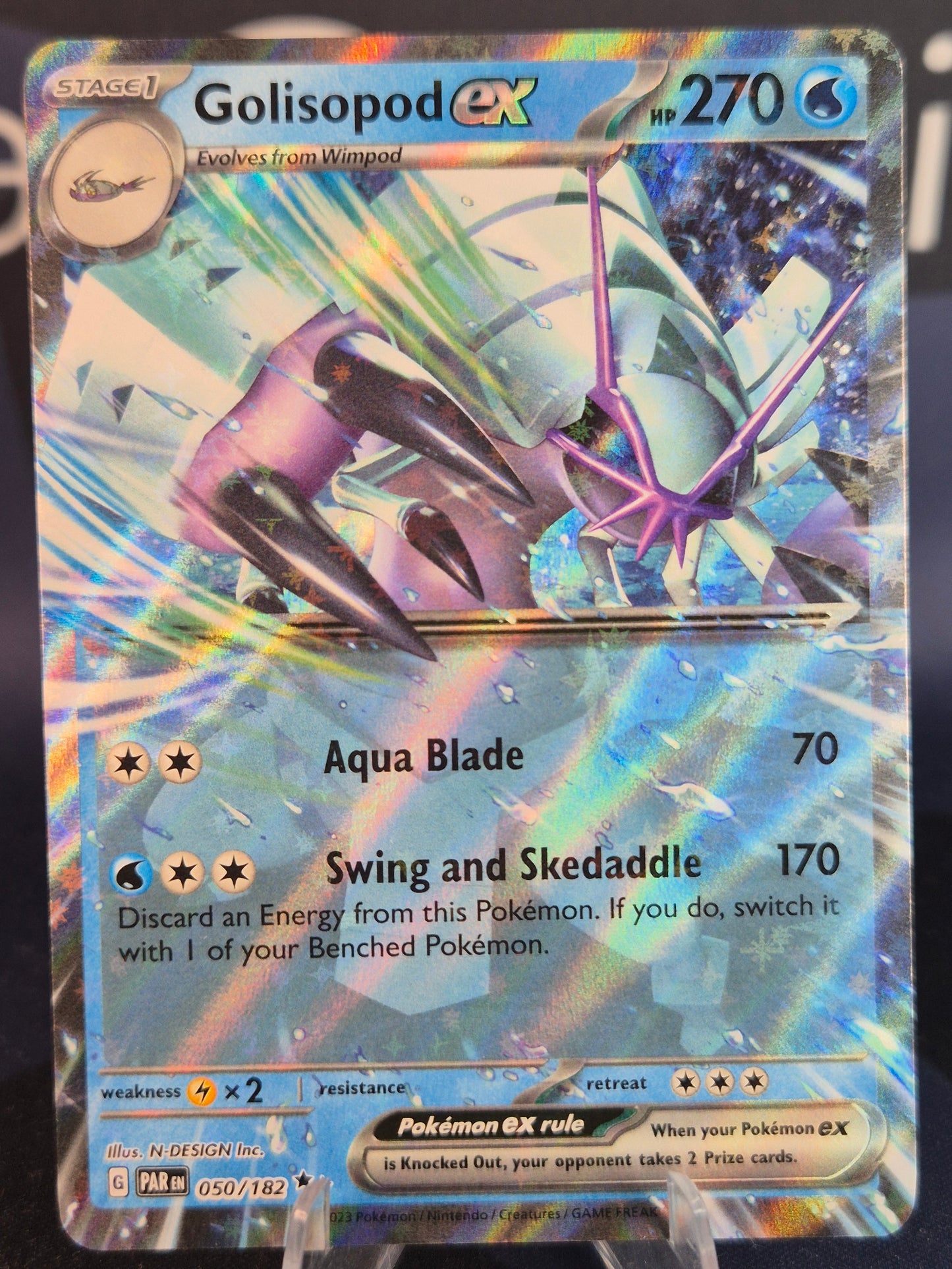 Golisopod ex 050/182 Paradox Rift Double Rare