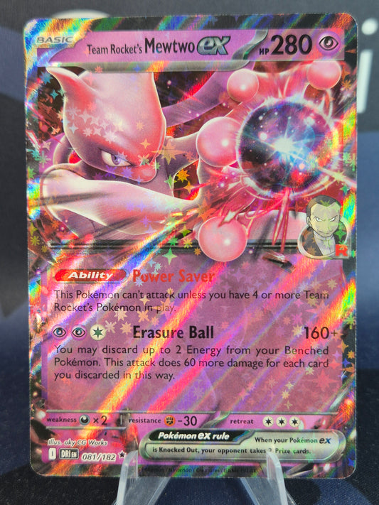 Team Rocket's Mewtwo ex 081/182 Destined Rivals Double Rare