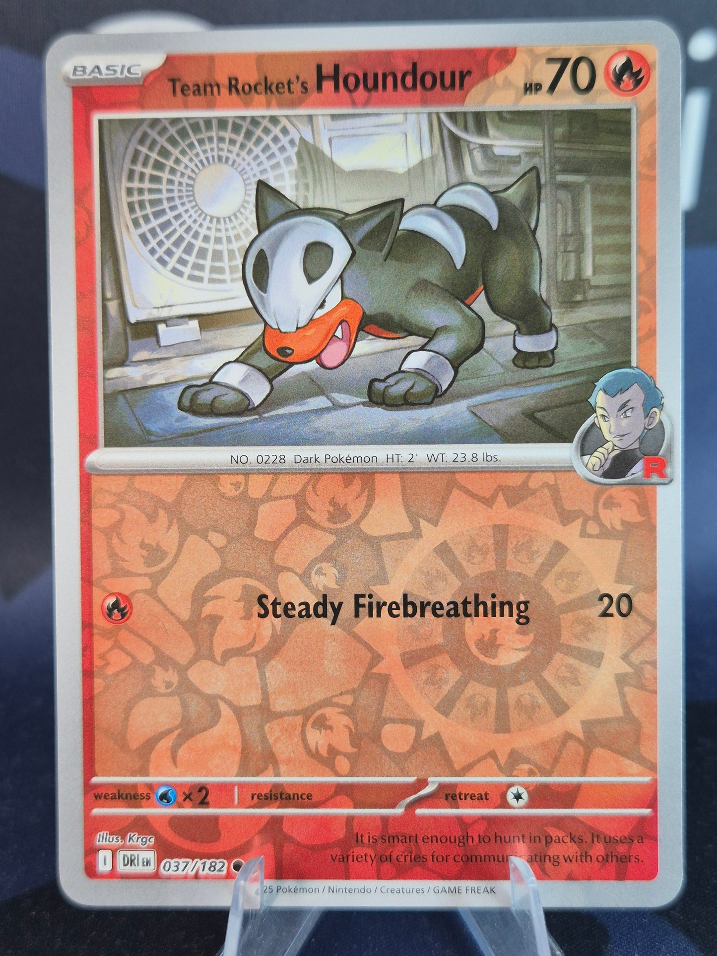 Team Rocket's Houndour 037/182 Destined Rivals RH