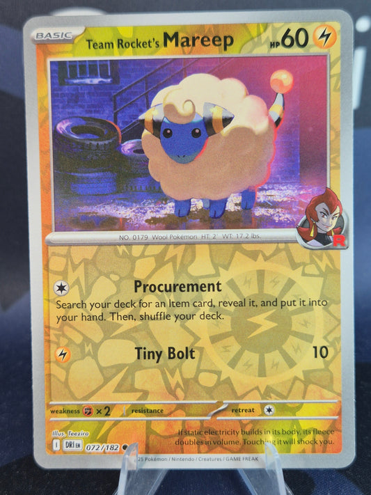 Team Rocket's Mareep 072/182 Destined Rivals RH