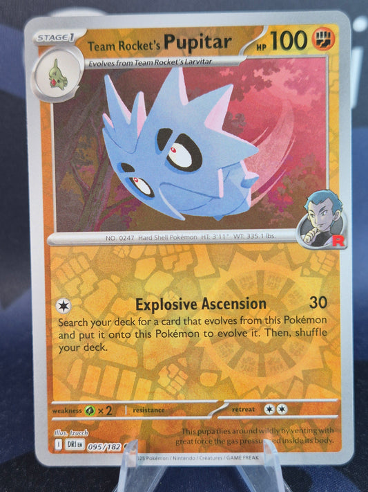 Team Rocket's Pupitar 095/182 Destined Rivals RH