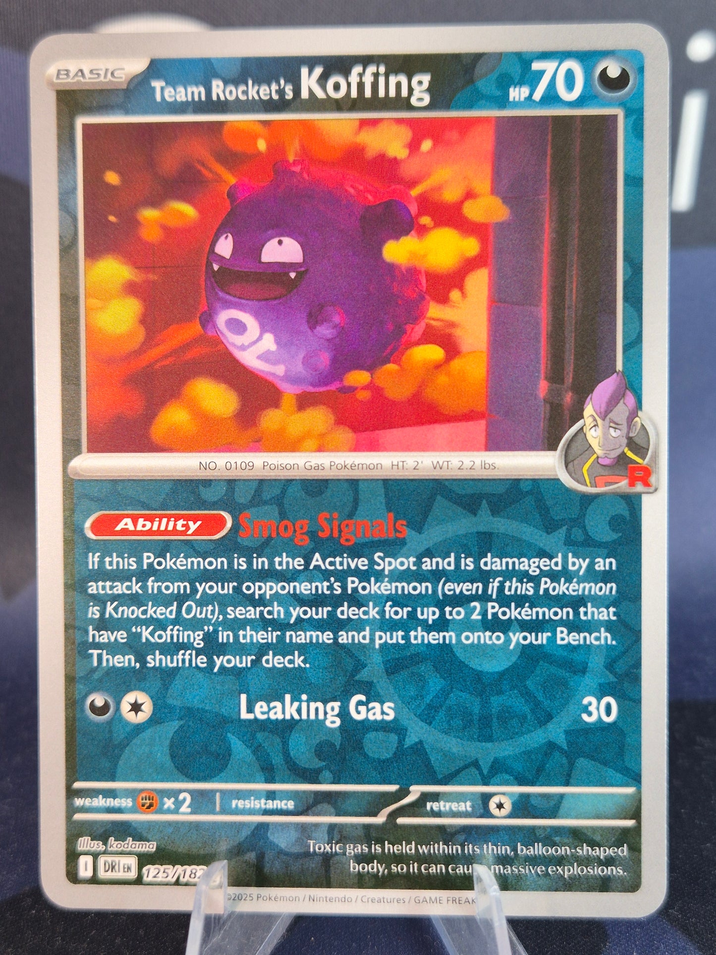 Team Rocket's Koffing 125/182 Destined Rivals RH