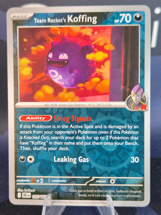 Team Rocket's Koffing 125/182 Destined Rivals RH