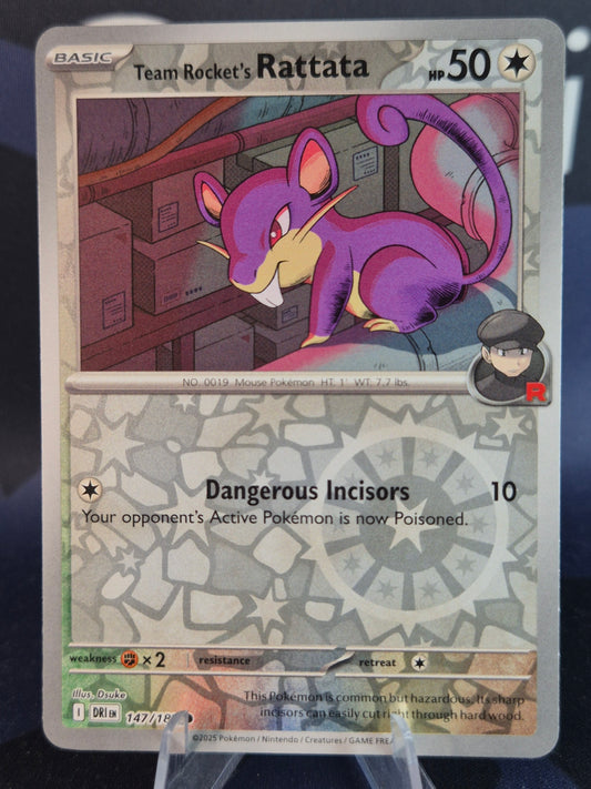 Team Rocket's Rattata 147/182 Destined Rivals RH
