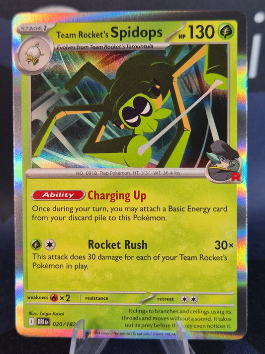 Team Rocket's Spidops 020/182 Destined Rivals Holo