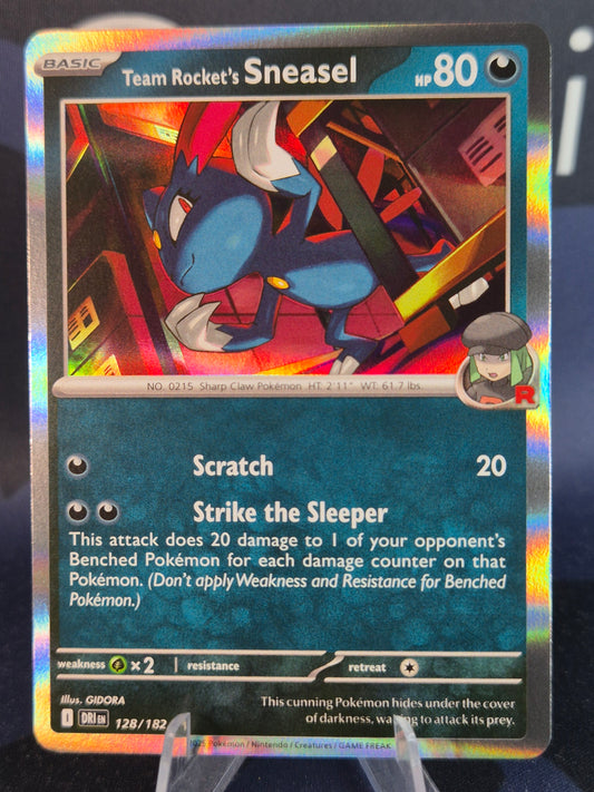Team Rocket's Sneasel 128/182 Destined Rivals Holo