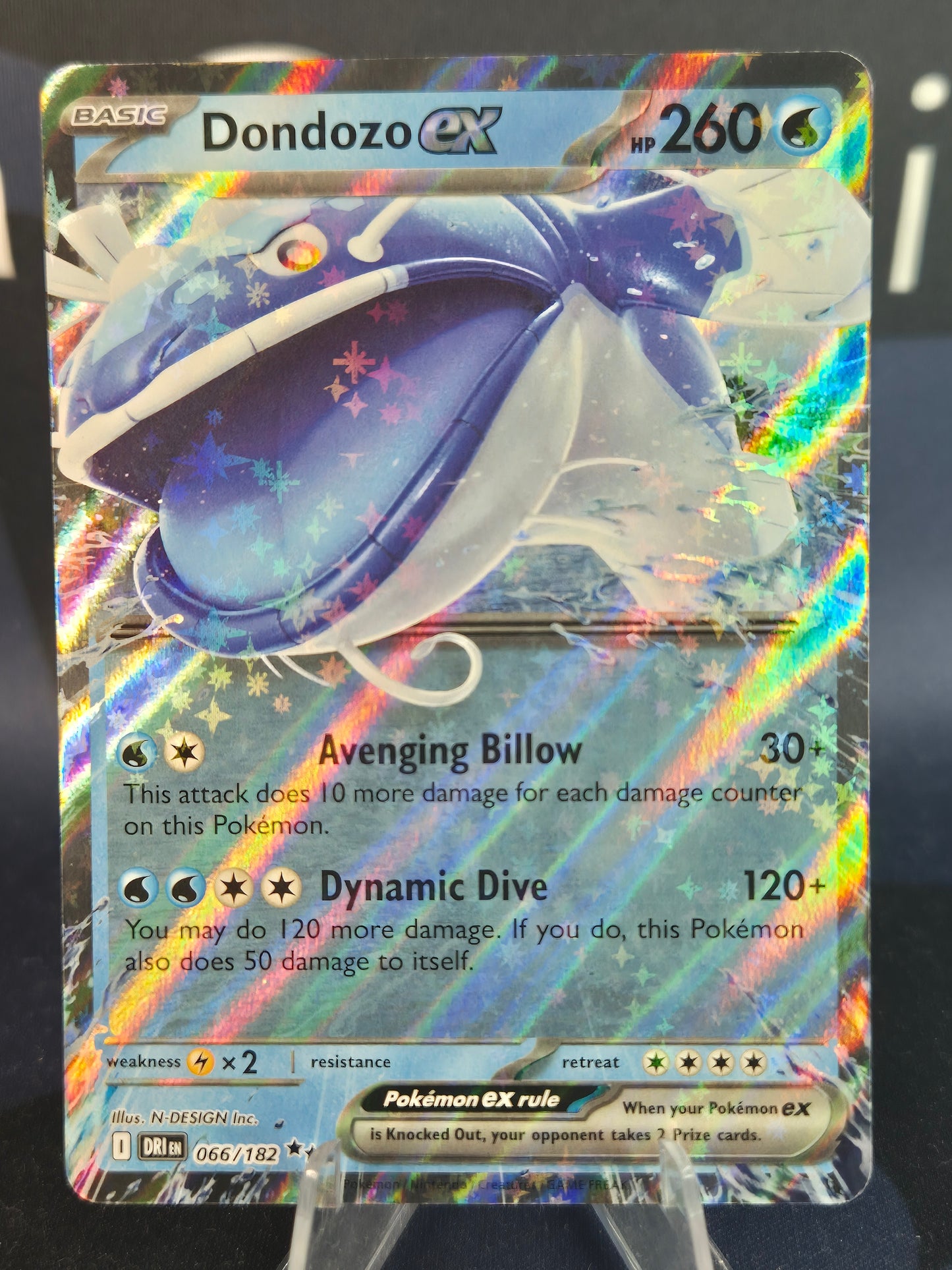 Dondozo ex 066/182 Destined Rivals Double Rare