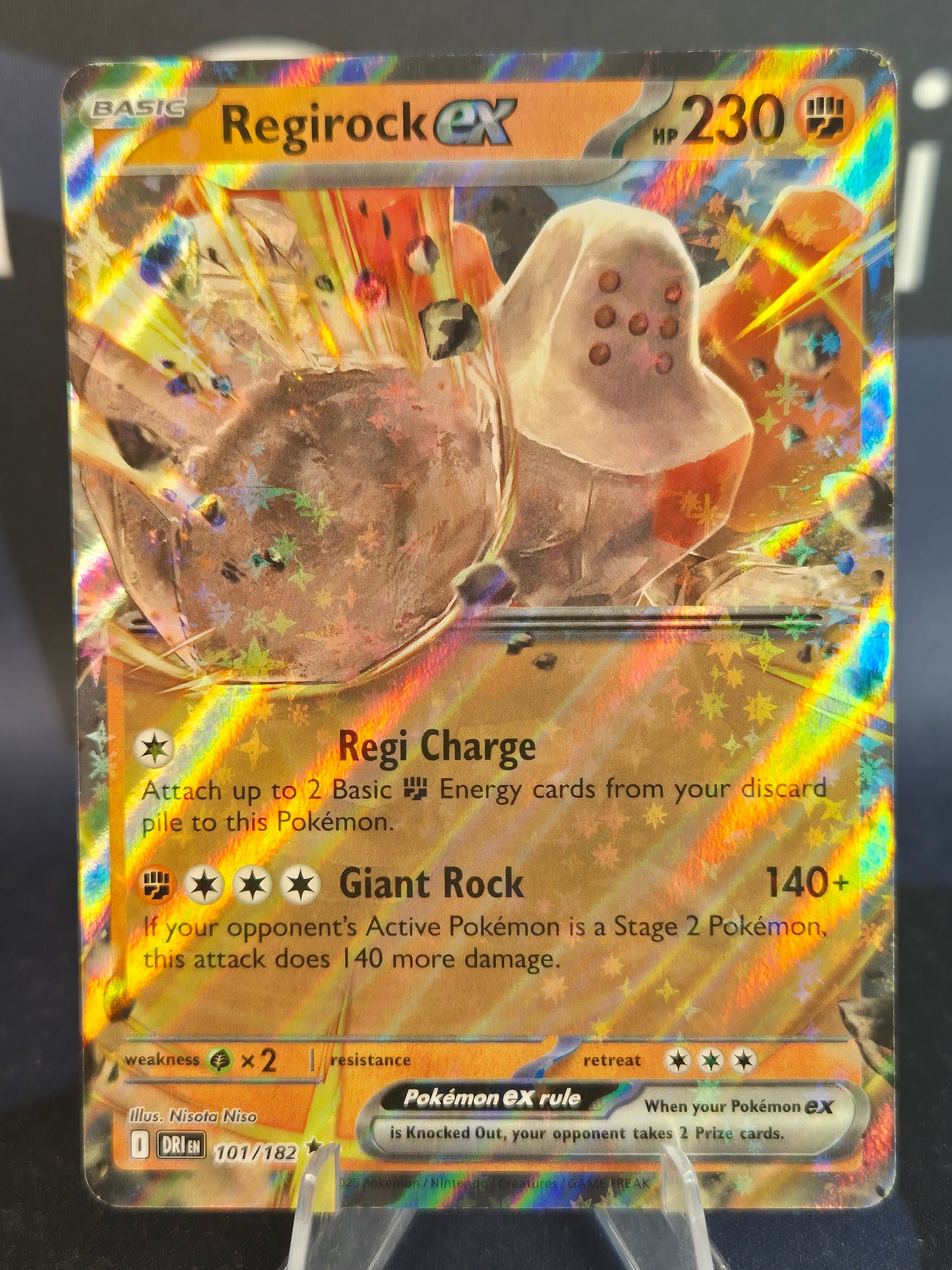 Regirock ex 101/182 Destined Rivals Double Rare