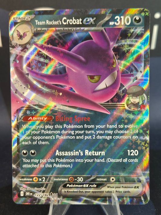 Team Rocket's Crobat ex 122/182 Destined Rivals Double Rare