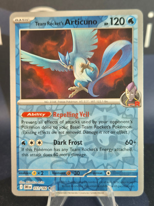 Team Rocket's Articuno 051/182 Destined Rivals Reverse Holo