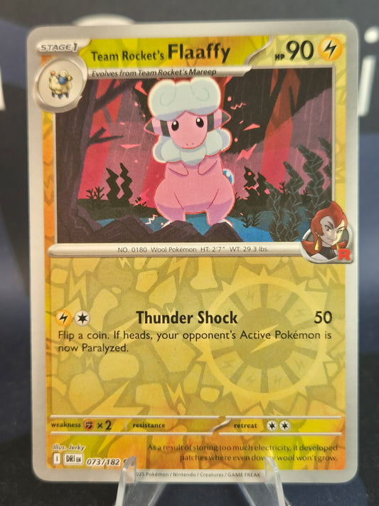 Team Rocket's Flaaffy 073/182 Destined Rivals Reverse Holo