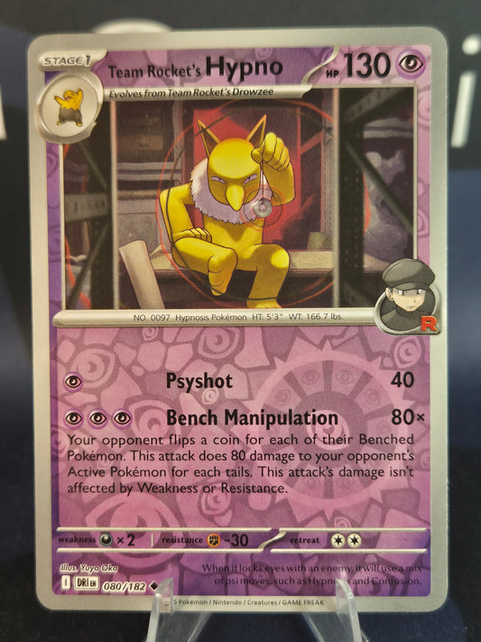 Team ROcket's Hypno 080/182 Destined Rivals Reverse Holo