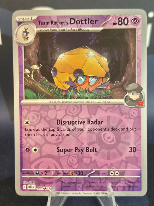 Team Rocket's Dottler 088/182 Destined Rivals Reverse Holo