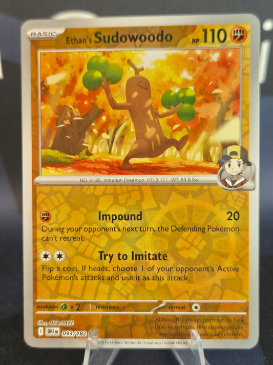 Ethan's Sudowoodo 093/182 Destined Rivals Reverse Holo
