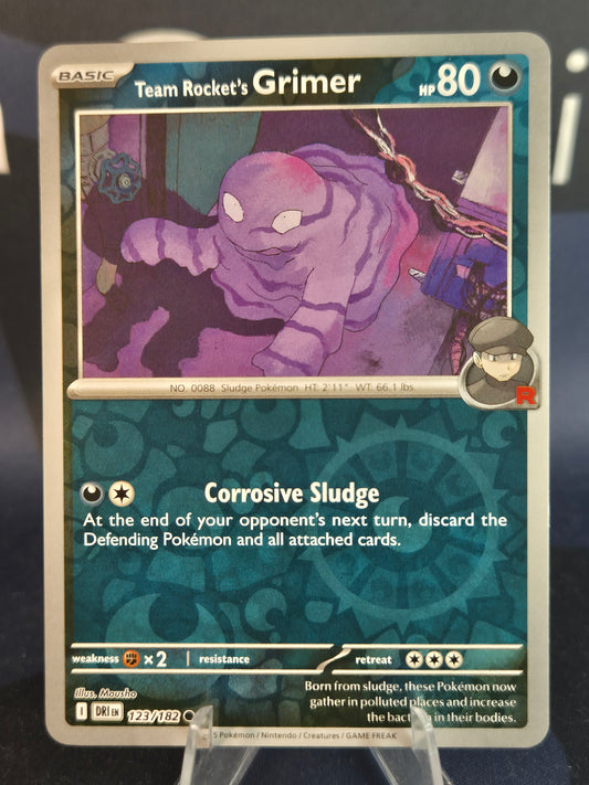 Team Rocket's Grimer 123/182 Destined Rivals Reverse Holo
