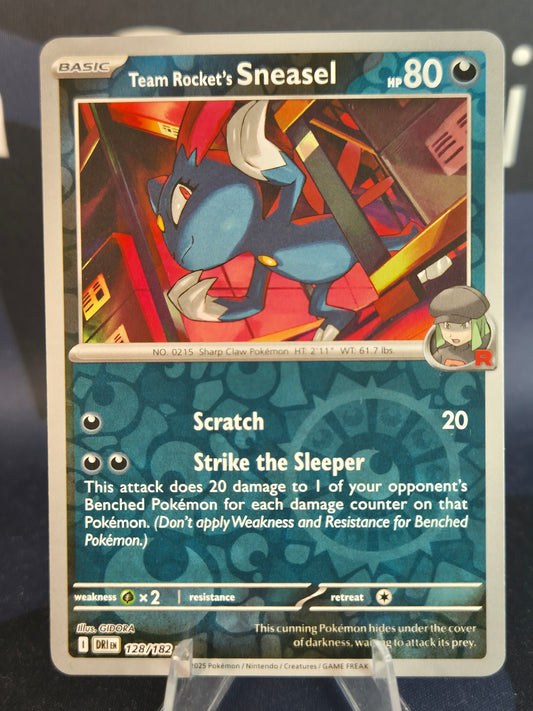 Team Rocket's Sneasel 128/182 Destined Rivals Reverse Holo