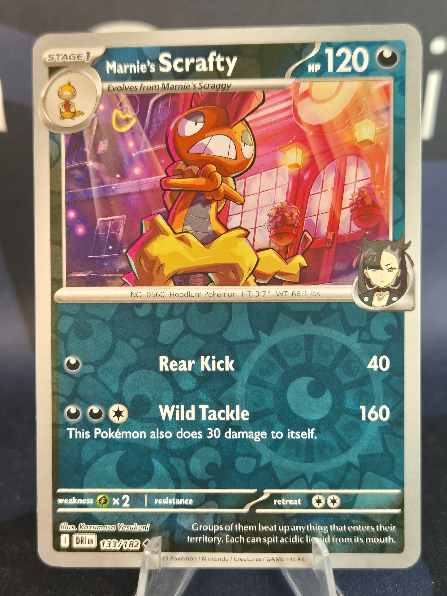 Marnie's Scrafty 133/182 Destined Rivals Reverse Holo