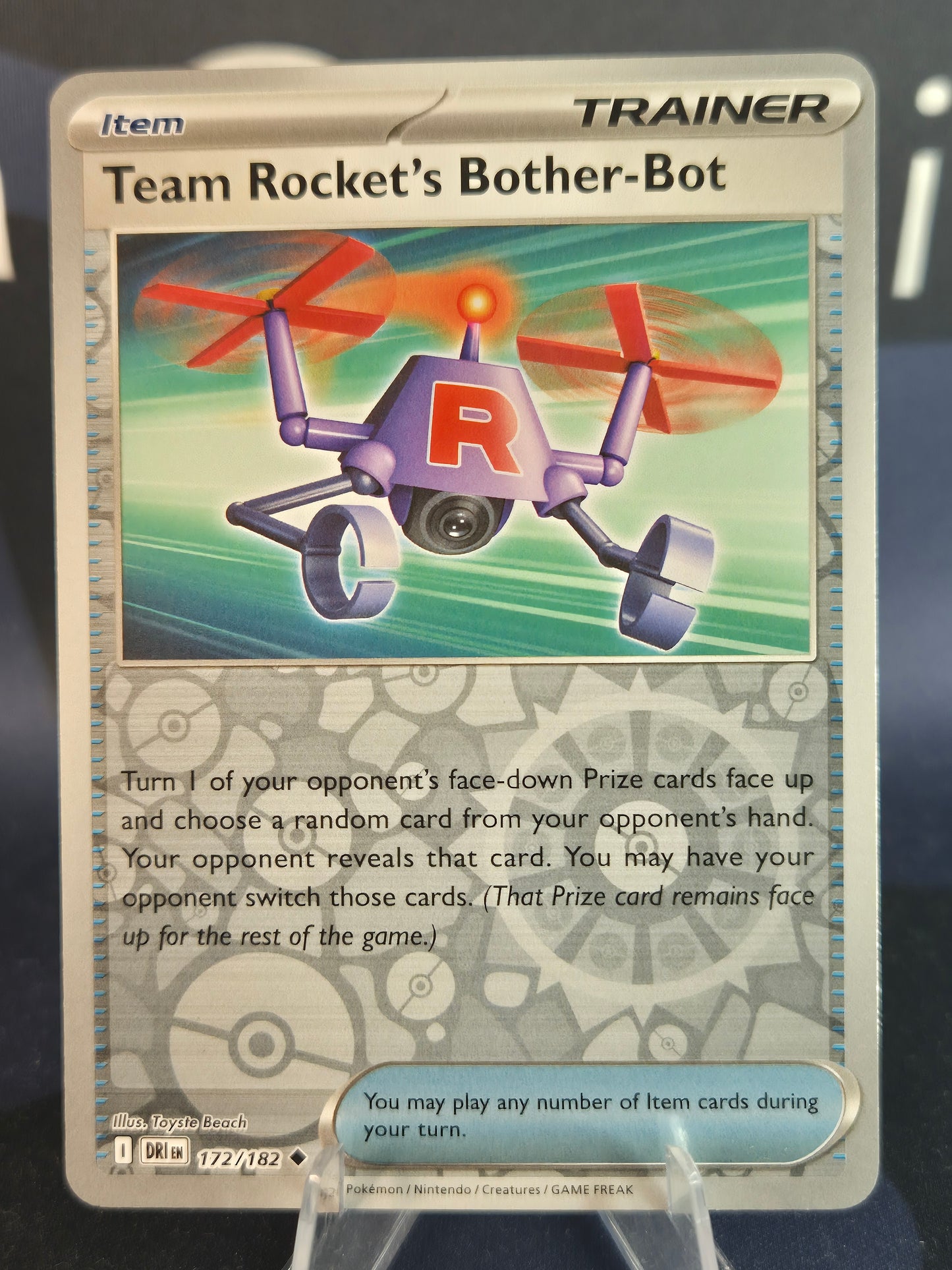 Team Rocket's Bother-Bot 172/182 Destined Rivals Reverse Holo
