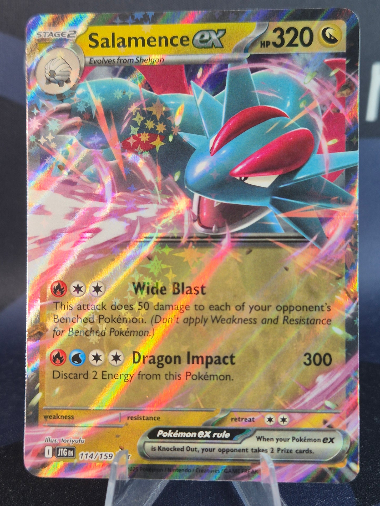 Salamence ex 114/159 Journey Together Double Rare