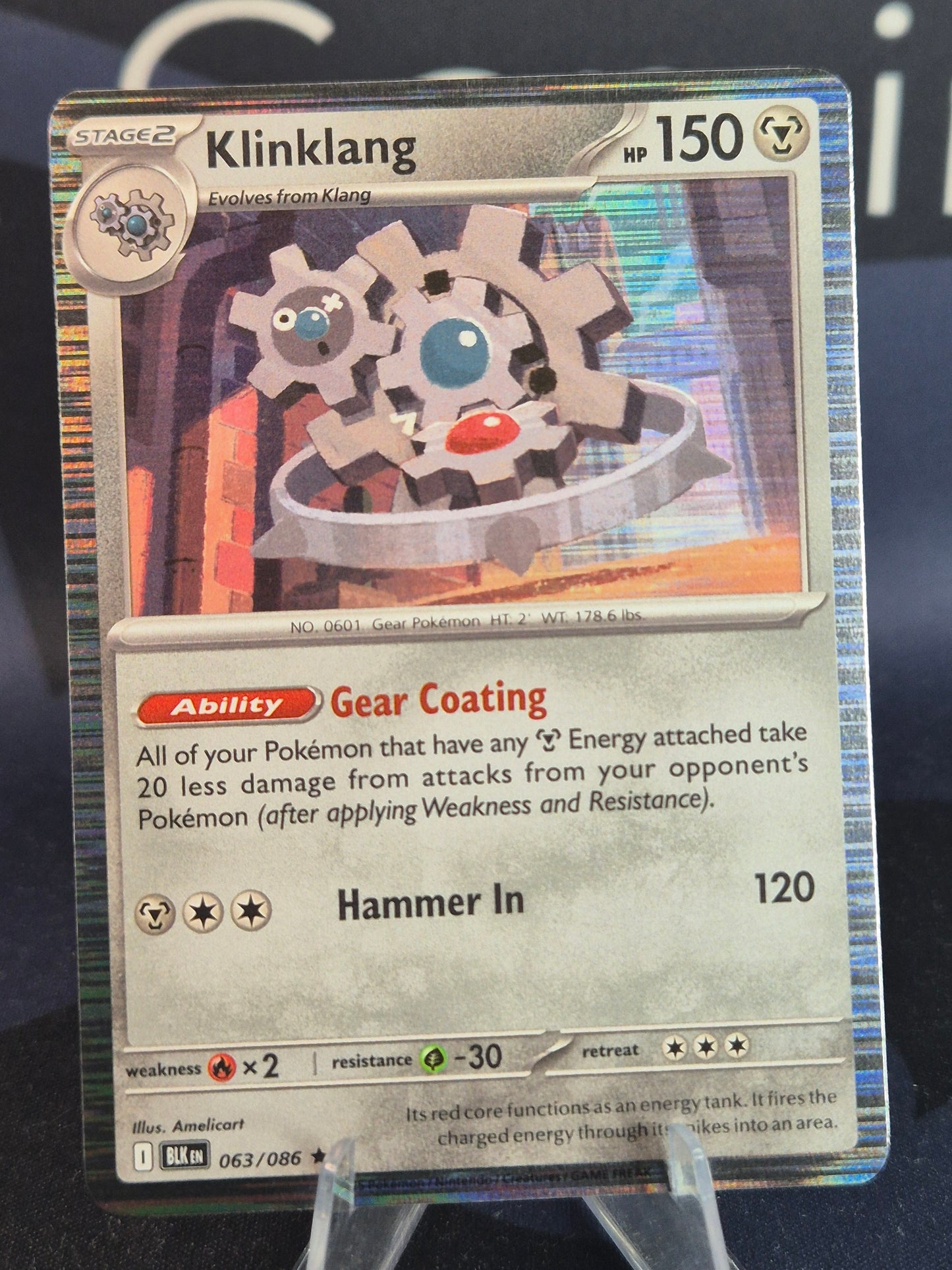 Klinklang 063/086 Black Bolt Holo