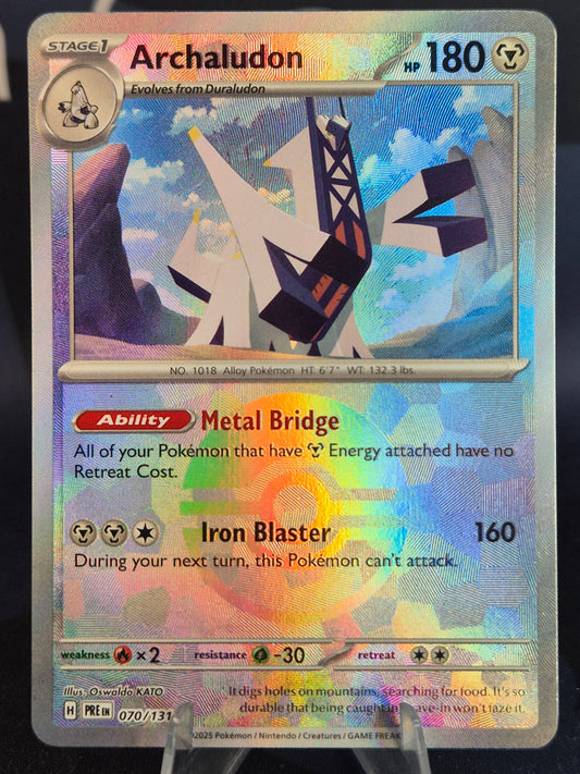 Archaludon 070/131 Prismatic Evolutions Reverse Holo Pokeball