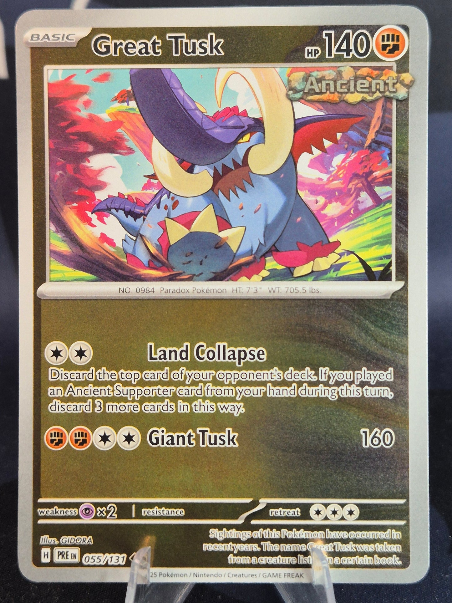 Great Tusk 055/131 Prismatic Evolutions Reverse Holo