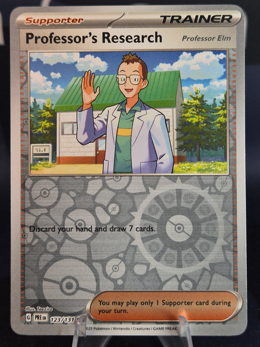 Professor's Research (Elm) 123/131 Prismatic Evolutions Reverse Holo
